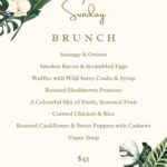 Sunday Brunch Menu