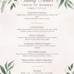 Sunday Dinner Menu