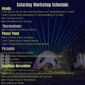 Harvest workshop schedule